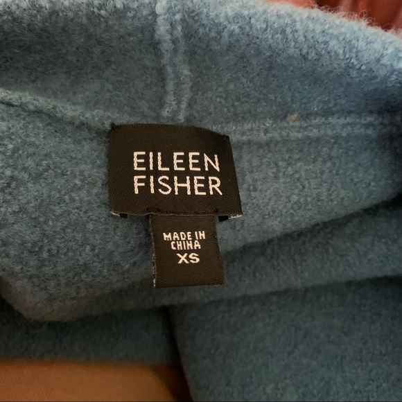 Eileen Fisher blue snap front button jacket - Picture 12 of 13